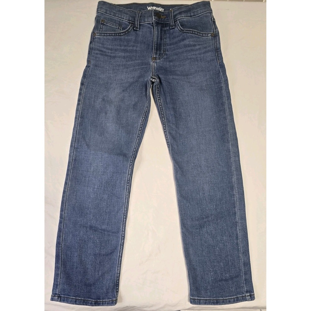 Boy's Size 10 Slim Wrangler Jeans Classic Straight Adjustable Waist‎